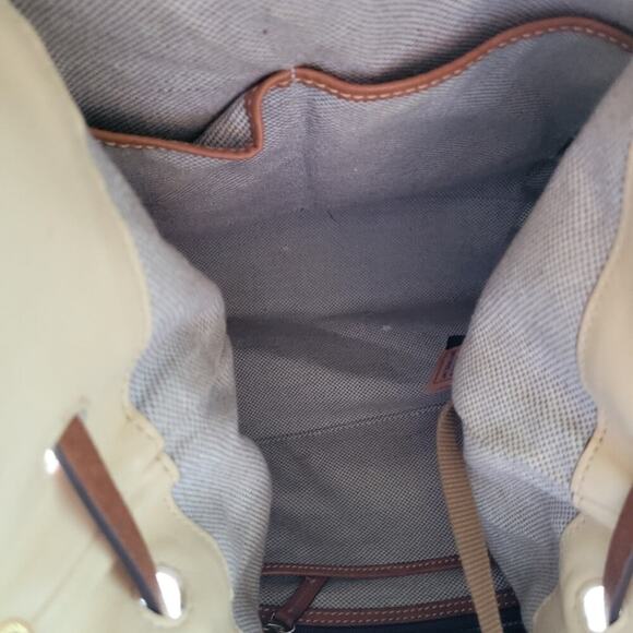 Dooney & Bourke Florentine Large Logan Cream Drawstring Shoulder Bag - Picture 15 of 15